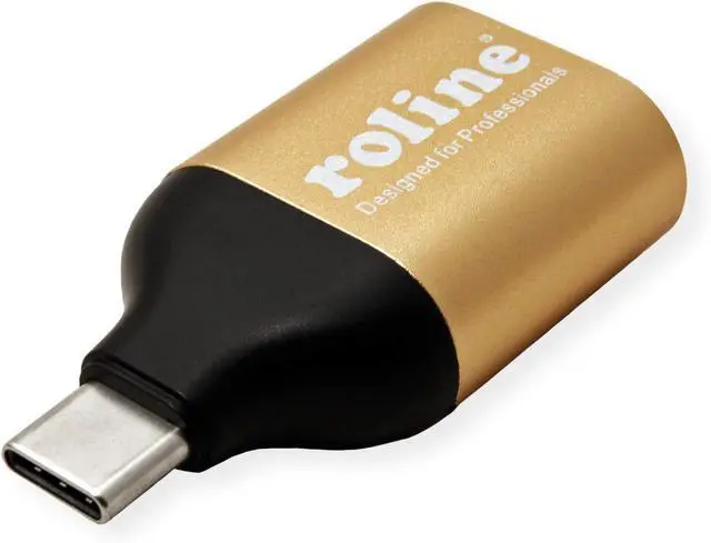 Alt view image 3 of 3 - ROLINE Gold Display Adapter USB Type C - VGA