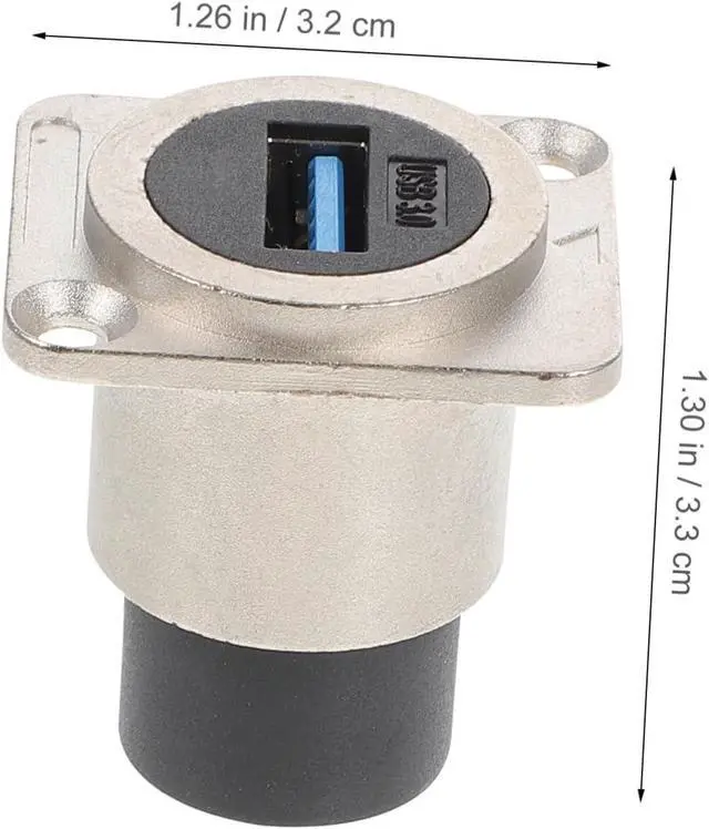 Alt view image 7 of 7 - 10pcs USB Panel Mount Connector Pass Through Coupler Industrial Grade Adapter
