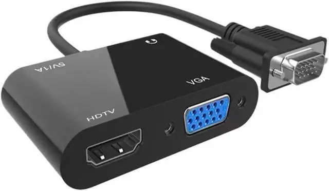Alt view image 2 of 4 - VGA to HDMI + VGA Dual-Mode Converter, Perfectly Compatible with 1080P high-Definition Video