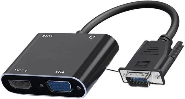 Alt view image 3 of 4 - VGA to HDMI + VGA Dual-Mode Converter, Perfectly Compatible with 1080P high-Definition Video