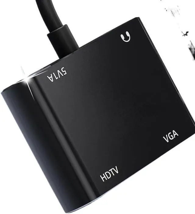 Alt view image 4 of 4 - VGA to HDMI + VGA Dual-Mode Converter, Perfectly Compatible with 1080P high-Definition Video