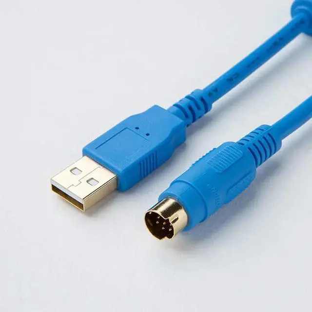 Alt view image 2 of 6 - FX-USB-AW for PLC Communication Programming Cable FX3U FX3G Series Data Download Cable Gold Plated (Blue 3m)