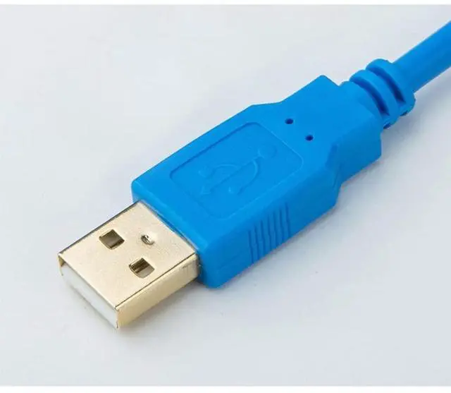 Alt view image 3 of 6 - FX-USB-AW for PLC Communication Programming Cable FX3U FX3G Series Data Download Cable Gold Plated (Blue 3m)
