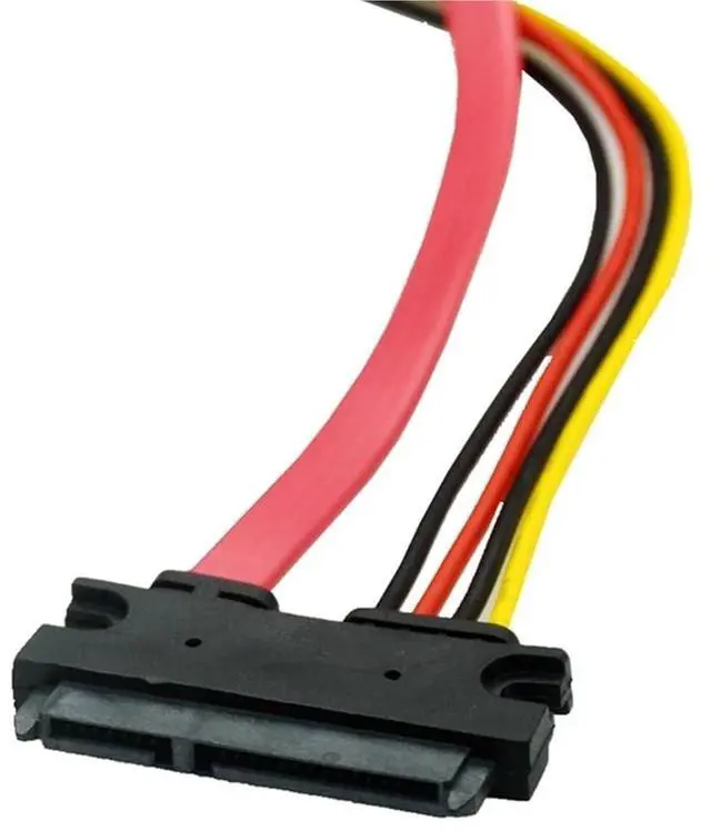 Alt view image 3 of 4 - Cable SATA 22pin 7+15pin Female to SATA 7Pin Female with IDE 4Pin Power Computer Cable Cord 50cm for 2.5 3.5 HDD(0.3M)