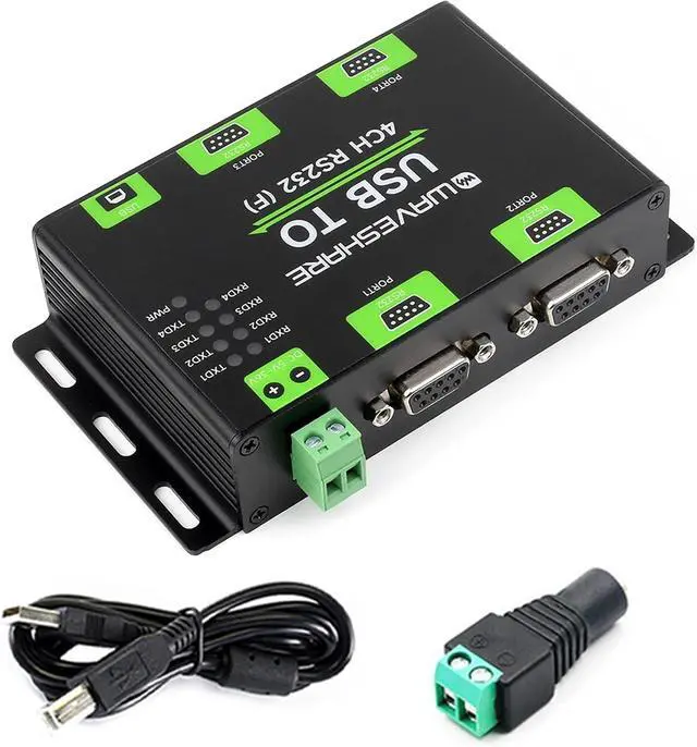 Main image of Industrial Isolated USB To 4-Ch RS232 Converter USB to Serial Adapter with Original FT4232HL Chip High-Speed&Stable Communication, Compatible with Mac/Linux/Android/Windows ( RS232 Female Port )