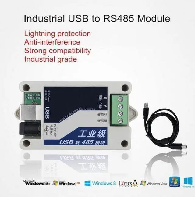 Main image of Industrial Grade USB to RS485 Module Lightning Protection Converter Module Support Win8/10