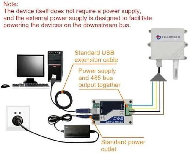 Alt view image 4 of 6 - Industrial Grade USB to RS485 Module Lightning Protection Converter Module Support Win8/10
