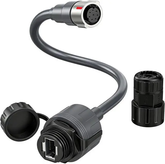 Alt view image 4 of 7 - Generic High Performance Gen3 SPX Male to RJ45 Adapter Weatherproof IP68 Connector 2000Mbps Transmission Extension Cable for Fit for Performance Gen3 Network Setup