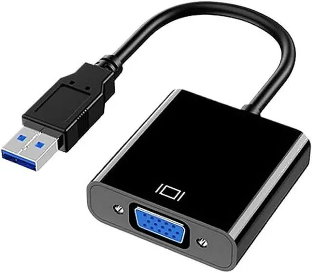 Alt view image 3 of 4 - USB to VGA Converter Projector Conversion Cable USB3.0 to VGA Interface External Graphics Card Expansion Display Screen Data cab(BK)