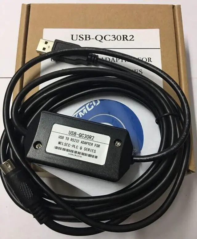 Main image of New USB-QC30R2 USB Cable for Mitsubishi Interface Programming Cable Q Series PLC