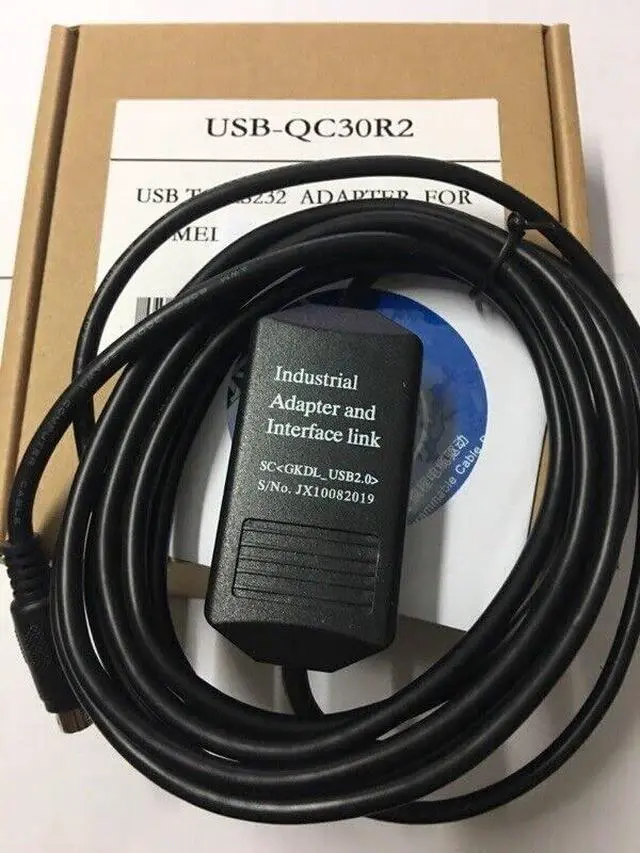 Alt view image 2 of 7 - New USB-QC30R2 USB Cable for Mitsubishi Interface Programming Cable Q Series PLC