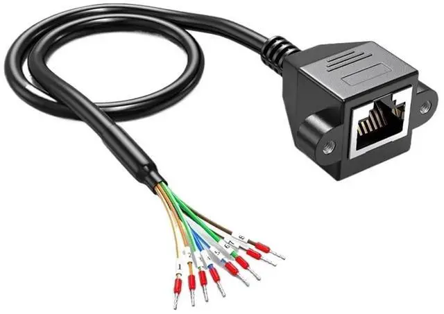 Main image of RJ45 to RS485/232 Terminal Block Cable 8P8C Single Switch Network Port Debugging Line Serial Shielding Connection Wire(Female Line,0.5M)