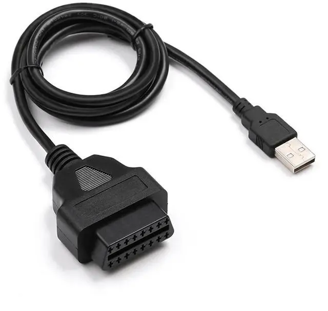 Main image of OBD2 Extension Cable Female 16 Pin to USB Conversion Cable 1M Dash Cam Power Supply Cord Car Computer Diagnostic