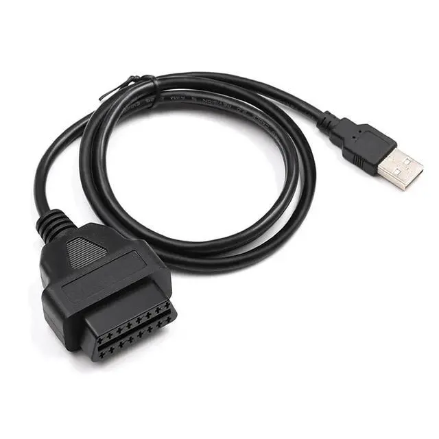 Alt view image 3 of 5 - OBD2 Extension Cable Female 16 Pin to USB Conversion Cable 1M Dash Cam Power Supply Cord Car Computer Diagnostic