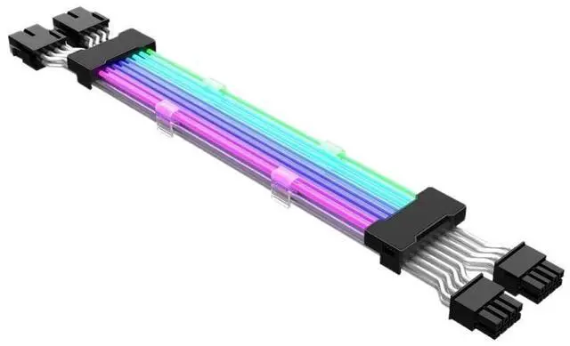 Main image of KUNSR RGB Extension Cables Fan ARGBPower Extesion Cable Kit for Motherboard ATX 24Pin PCI-E GPU 8Pin(Graphics Card Dual 8)