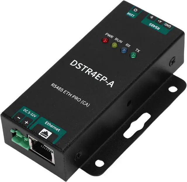 Alt view image 2 of 7 - RS485 to Ethernet Converter, Bidirectional Transparent Transfer Stable Communication Serial Port to Ethernet Module, Industrial Adapter with Aluminum Alloy Housing for