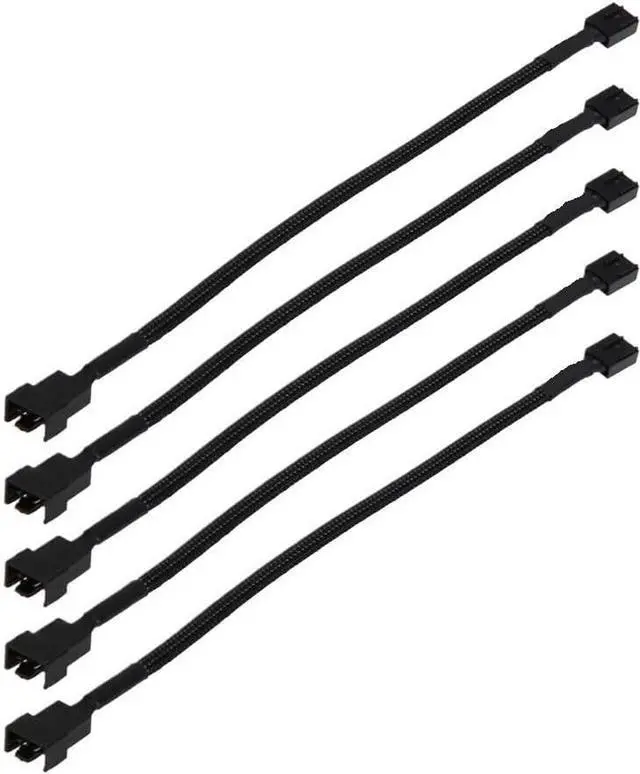 Main image of KUNSR 5-15PCS 4 Pin PWM Connector Case Fan Extension Power Cable 26cm(5PCS)