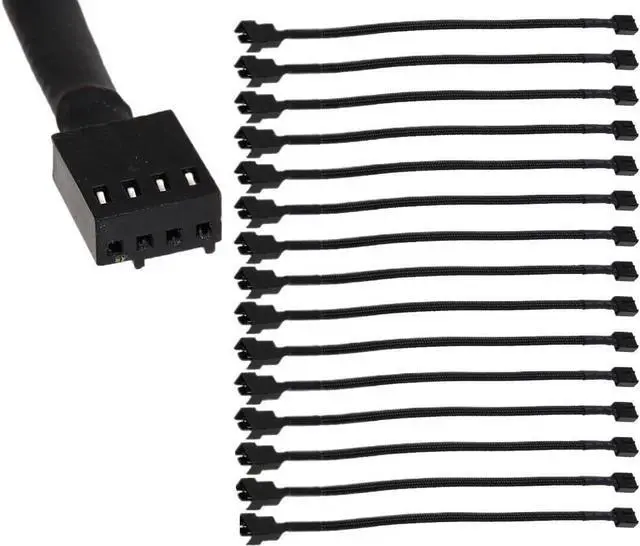 Alt view image 2 of 6 - KUNSR 5-15PCS 4 Pin PWM Connector Case Fan Extension Power Cable 26cm(5PCS)