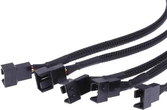 Alt view image 6 of 6 - KUNSR 5-15PCS 4 Pin PWM Connector Case Fan Extension Power Cable 26cm(5PCS)