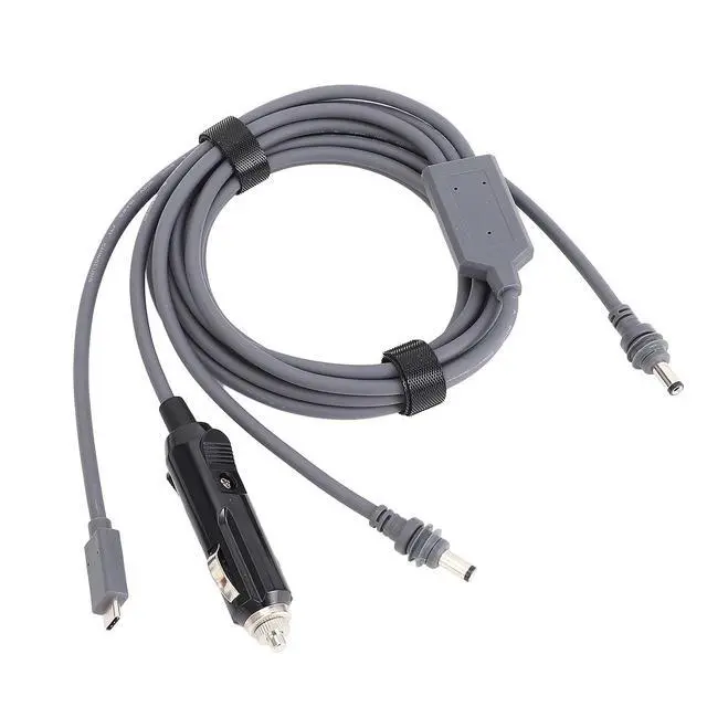 Alt view image 6 of 7 - Kikumi 20m 65.6FT 3 in 1 Satellite Cable 18AWG DC Type C 12V 24V to DC Water Proof Satellite Power Cord for 65W PD