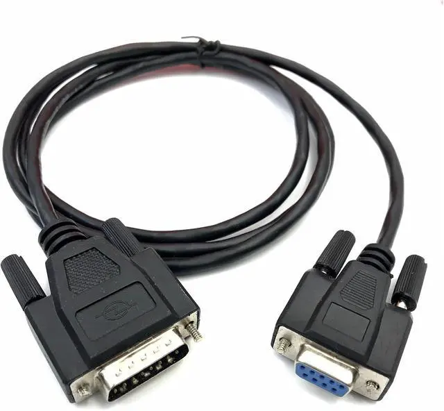 Alt view image 2 of 5 - Customized DB9 Female to DB15 Male db15 to db9 9-pin to 15-pin Electronic Weighing Wire Serial Port Wire