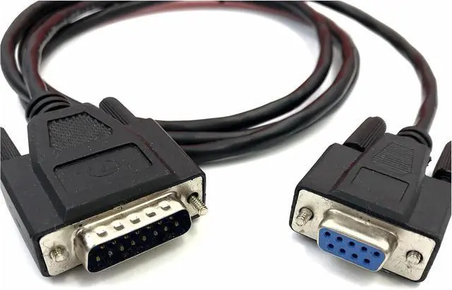 Alt view image 3 of 5 - Customized DB9 Female to DB15 Male db15 to db9 9-pin to 15-pin Electronic Weighing Wire Serial Port Wire
