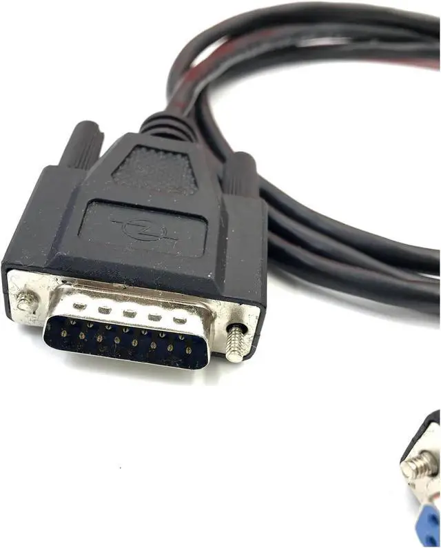 Alt view image 4 of 5 - Customized DB9 Female to DB15 Male db15 to db9 9-pin to 15-pin Electronic Weighing Wire Serial Port Wire