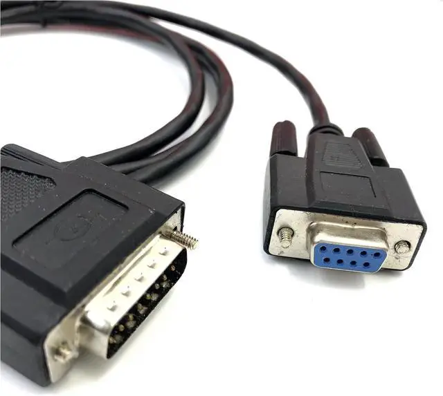 Alt view image 5 of 5 - Customized DB9 Female to DB15 Male db15 to db9 9-pin to 15-pin Electronic Weighing Wire Serial Port Wire
