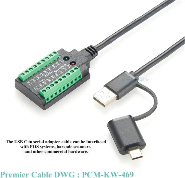 Alt view image 4 of 5 - USB to RS232 RS485 RS422 TTL Interface Cable 4 in 1 Serial Cable USB to TTL USB to RS485 USB to RS232 USB to RS422