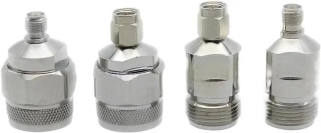 Main image of High Frequency Test N to SMA Adapter 18GHZ Network Branch Adapter N Male to SMA Male to Female Stainless Steel(N-J to SMA-J 18GHz)