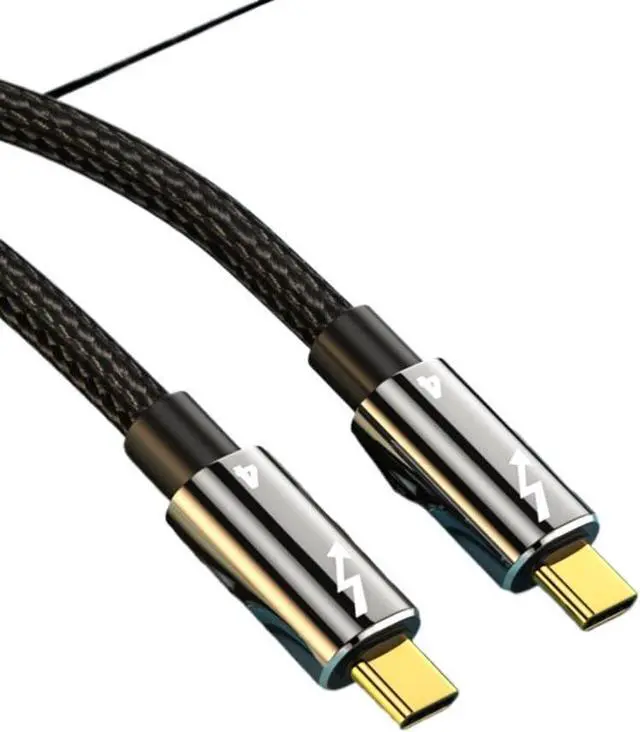 Alt view image 2 of 5 - 40Gbps 100W 8K Type C Fast 3 USB 4.0 USB C to C Data Transfer Cable(1m)