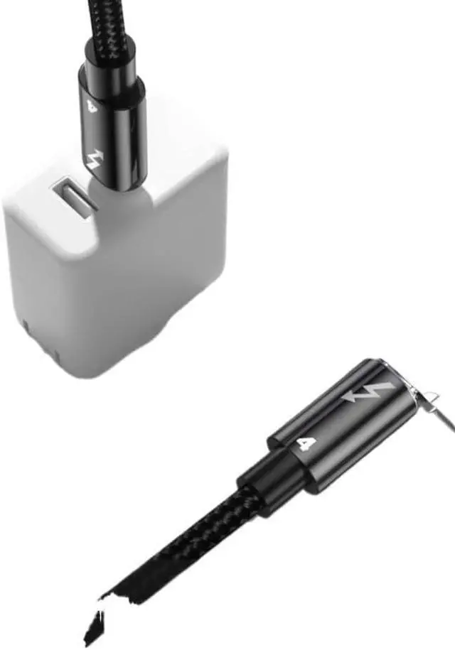 Alt view image 4 of 5 - 40Gbps 100W 8K Type C Fast 3 USB 4.0 USB C to C Data Transfer Cable(1m)