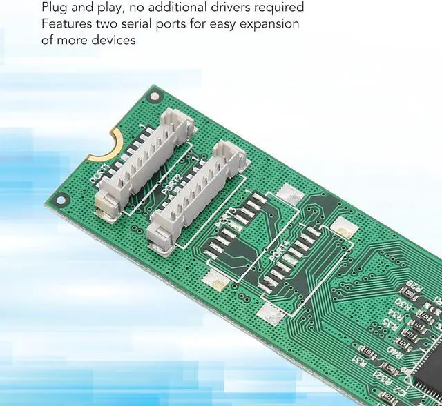 Alt view image 3 of 7 - M.2 Serial Port Adapter Card, M.2 Interface, Conforms to PCI Express 2.0 Gen 1, 2 Serial Ports, Quickly Use Ax99100 2S Db9 RS232 115200Bps Suitable for Windows, Linux, Linux