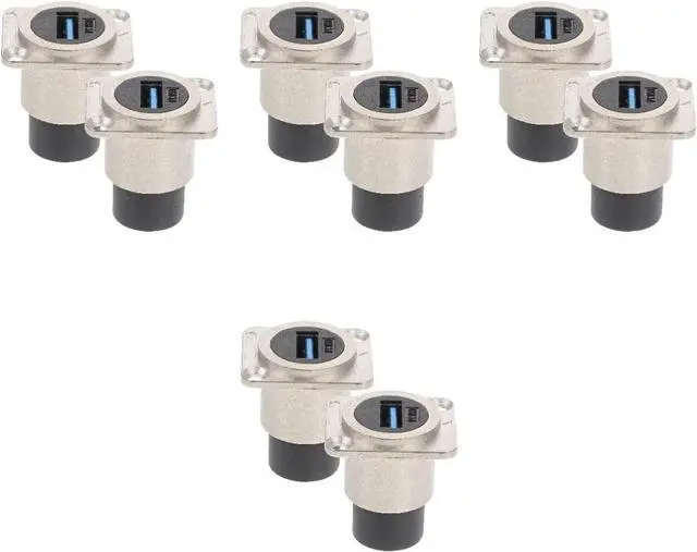 Main image of 8pcs Female to Female USB Extension USB Adapter for Industrial Equipment Flush Mount
