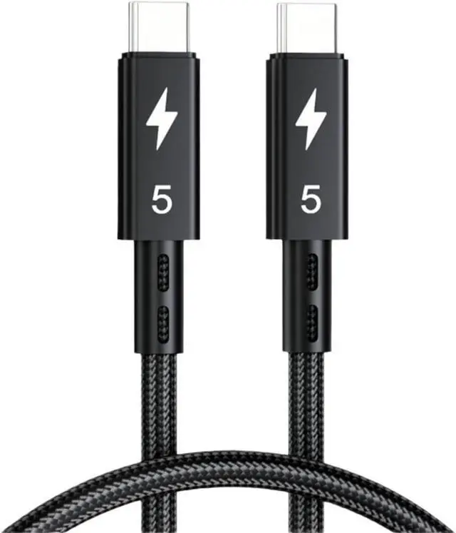 Main image of 1M Braided 5 Cable USB4 4/3 Compatible,Up to 120Gbps Bandwidth for 16K/Dual 8K,240W,80Gbps Data