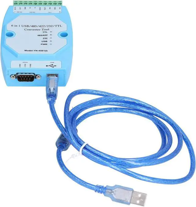Alt view image 4 of 7 - Serial Port Module Isolated Converter, 6-in-1 USB RS-232 RS-485 422 TTL Adapter, Plug and Play for Industrial and Electronic Applications