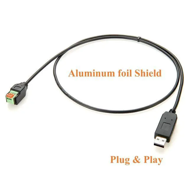 Alt view image 4 of 6 - USB to RS485 Serial Converter Cable with FTDI Chip USB 2.0 A Male to 3 Pin Terminal Block RS485 Communication Cable for Modbus RTU, Windows 7, 8, 10, 11, XP, Android, Linux, Mac(1M/3.28FT)
