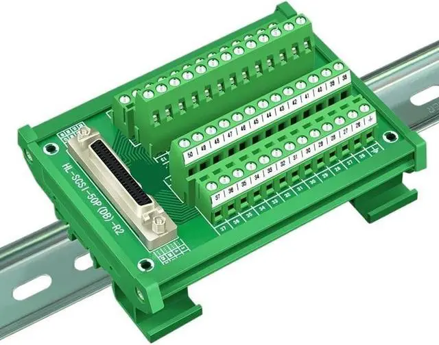 Alt view image 5 of 5 - SCSI50 IO Cable in-Out Data Number Cable for Servo Connector 50P Terminal Block Module(Beige)