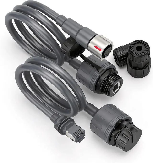 Alt view image 6 of 7 - Rectangular Satellite SPX Male to RJ45 Adapter for Performance Gen3 Ethernet Cable Extension