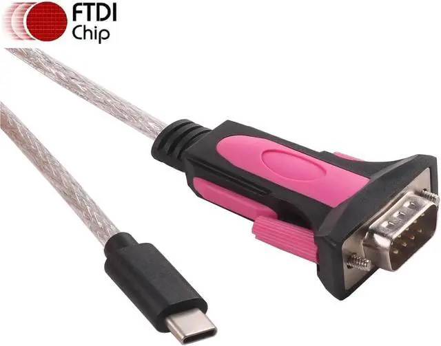 Alt view image 6 of 6 - FT232RL USB C to DB9 COM Port RS232 Serial Adapter Converter Programming Communication Upgrade Cable
