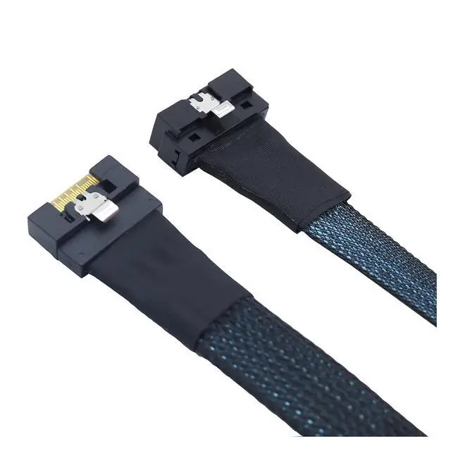 Alt view image 3 of 5 - PCI-E Slimline S/AS 4.0 LP Low Profile SFF-8654 8i 74pin to Slimline SFF-8654 74Pin Server High-Speed Internal Connection Cable(0.8m)