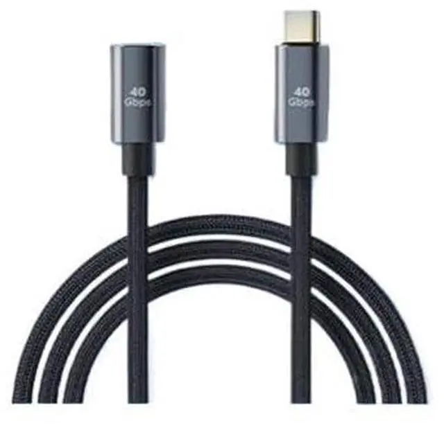 Alt view image 5 of 6 - USB4 t2y>pe-c Extension Cable USB C Male to Female Extender 40Gbps Data Transfer 100W 5A Cord(0.5m)