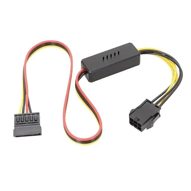 Alt view image 2 of 6 - 8PIN/6PIN to Sata Hard Power Supply Adapter Connector Cable 8PIN/6PIN Female to Sata HDD Power Supply Cord(8PIN)