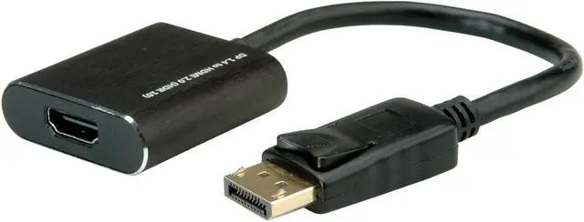 Alt view image 3 of 5 - Roline DisplayPort-HDMI Adapter, v1.4, HDR 10, DP ST-HDMI BU, Active