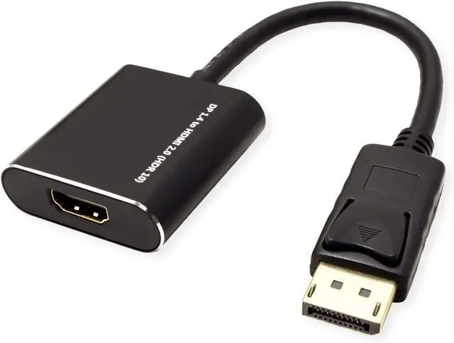 Alt view image 2 of 5 - Roline DisplayPort-HDMI Adapter, v1.4, HDR 10, DP ST-HDMI BU, Active