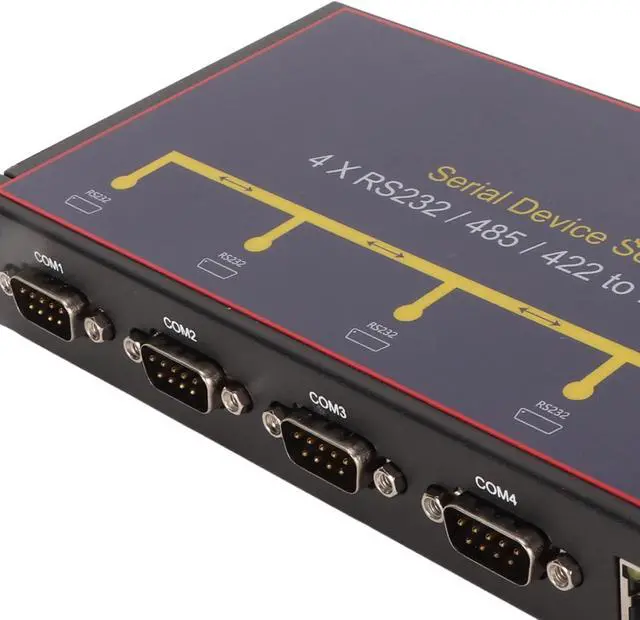 Alt view image 7 of 7 - gernie Industrial Grade RS232 RS485 to Ethernet Converter Adaptor Four Port Rack Cabinet Fit for HeavyDuty Use (US Plug), Generics8hy0v2gqm-11