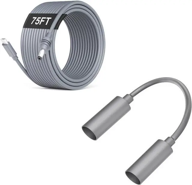 Main image of Starlink Mini Cable, 75FT Extra Long+Starlink Mini DC Cable Connector Female to Female Adapter Waterproof Power Cable Extender for Power Cord Length Extension
