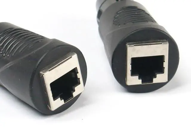 Alt view image 3 of 4 - VRL DMX to RJ45 Cat5 Ethernet to 3 Pin XLR Female & Male Extension Adapter Set