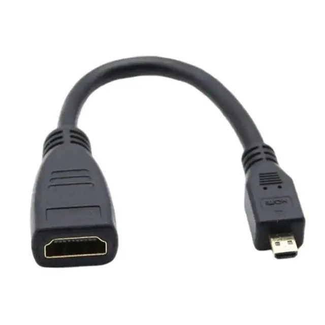 Alt view image 2 of 4 - M;ic/ro HDMI Public to HDMI Mother Data Transmission Line 4K 60Hz Cable for 5/Pi 4 Hero 7 6 A6000 Camera HD TV