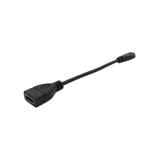 Alt view image 5 of 5 - M;ic/ro HDMI to HDMI Male to Female Cable Adapter Connector 15cm Extender for HDTV